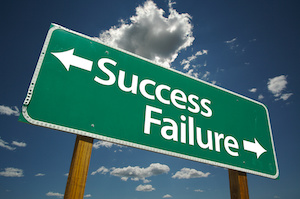 Success failure sign
