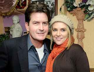 Charlie Sheen and his wife